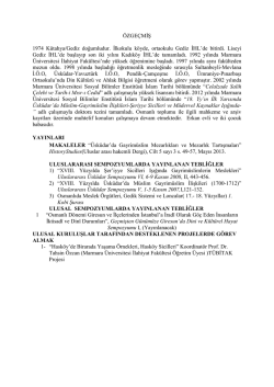 &Ouml;zge&ccedil;miş - KLU - İlahiyat Fak&uuml;ltesi