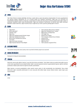 Değer Akış Haritalama (VSM)