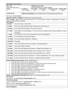 3 Sosyal g&uuml;venlik Teorisi