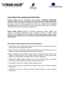 İnternet temelli eğitim sisteminin, kurumlar ve