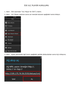 İOS VLC PLAYER KURULUMU