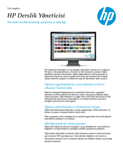 HP Derslik Y&ouml;neticisi