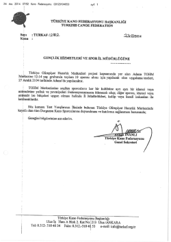 tohm kano &ouml;nemli duyuru 27 aralık 2014