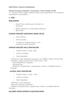 Cumartesi- Pazar 09:00-19:00 *1. G&uuml;nden sonraki eğitim ağırlıklı ol