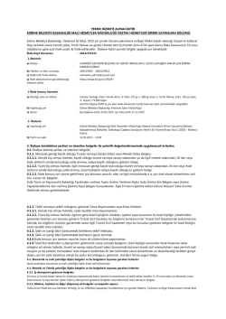 Edirne Belediye Başkanlığı, Veteriner İşl M&uuml;d, 2015 yılı i&ccedil;inde