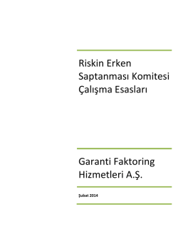 2014 GF Riskin Erken Saptanması Komitesi