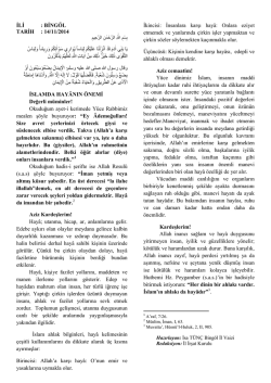 İslamda-hayanin-onemi - bing&ouml;l il m&uuml;ft&uuml;l&uuml;ğ&uuml;