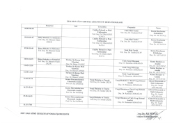 2014-2015 Egitim &Ouml;ğretim G&uuml;z Yarıyılı Maliye Doktora Ders Programı