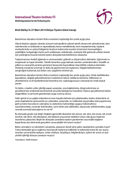 International Theatre Institute ITI