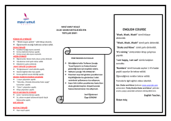 tırtıllar sınıfı 24-28 kasım mini b&uuml;ltenimiz