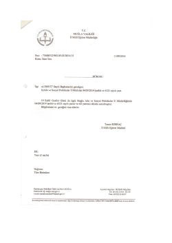 İlimizde Görevli Malül Gazi ve Eşlerinin 19 Eylül 2014 Tarihinde