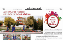 K&ouml;ylerde A&ccedil;ık Hava Spor Tesisleri Projesi
