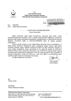 sAĞLIK BAKANLIĞI - Ankara 2. B&ouml;lge Kamu Hastaneleri Birliği