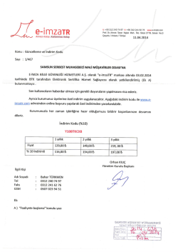 e-imzaTR - Samsun Serbest Muhasebeci Mali M&uuml;şavirler Odası