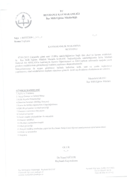 Toplantı 06.01.2015 16:20 - reyhanlı il&ccedil;e mill&icirc; eğitim m&uuml;d&uuml;rl&uuml;ğ&uuml;