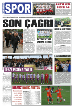 Mizanpaj 1 - Gebze Haber