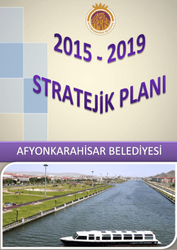 2015 &ndash; 2019 STRATEJİK PLAN TASLAĞI