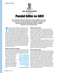 Paralel bilim ve GDO - Sabancı &Uuml;niversitesi