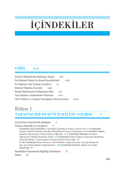 İ&Ccedil;İNDEKİLER