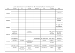 lisans dershanesi 2013 - 2014 &ouml;ğretim yılı a&ouml;f