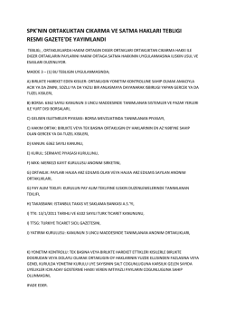 spk ortaklıktan cıkarma ve satın alma teblıgı