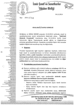 2014/57 - İndirimli Elektrik Protokolü