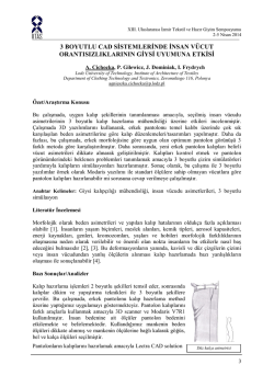 3 boyutlu cad sistemlerinde insan v&uuml;cut orantısızlıklarının giysi