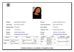 ınternatıonal academıc coordınators