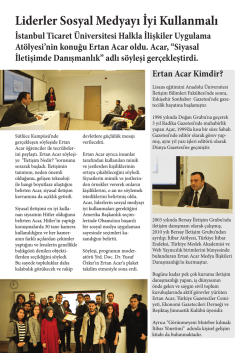 Liderler Sosyal Medyayı İyi Kullanmalı