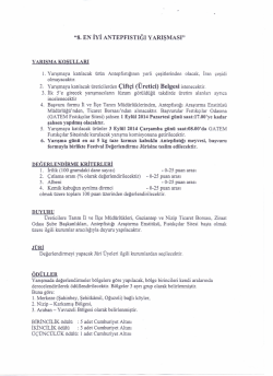 "8. EN İYİ ANTEPFISTIGI YARıŞMAsı"