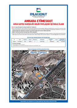 Ankara Etimesgut Arsa Satışı Karşılığı Gelir