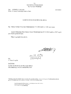 rc. sııııiNıiı KAYMAKAMLıGı İl&ccedil;c Yazı lşlcri M&uuml;d&uuml;rl&uuml;ğ&uuml;