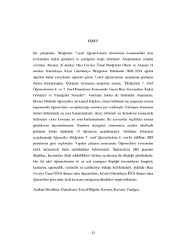İlköğretim 7. Sınıf Öğrencilerinin Demokrasi Konusundaki Kavram
