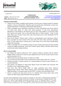 ABD Ekonomisi Kaynaklı Finansal Dalgalanmanın