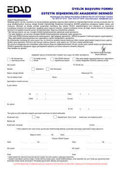 EDAD &Uuml;yelik formunu PDF olarak bilgisayarınıza indirmek i&ccedil;in