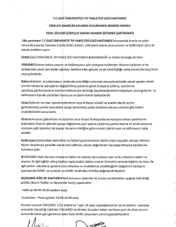 T.c GAği &Uuml;NİVERSİTESİ TıP FAKULTESİ GAZİ HASTANESİ