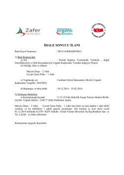 İlan Sonuç Belgesi:2 Tıklayınız