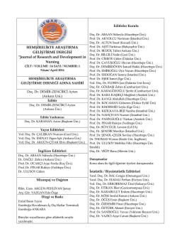 Journal of Research and Development in Nursing