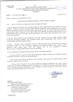 ek i&ccedil;in tıklayınız - Osmaniye Eczacı Odası