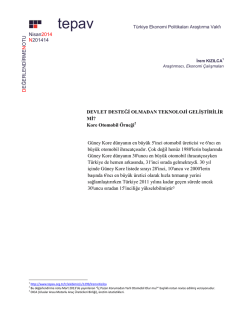 Devlet Destegi Olmadan Teknloji Gelistirilir Mi