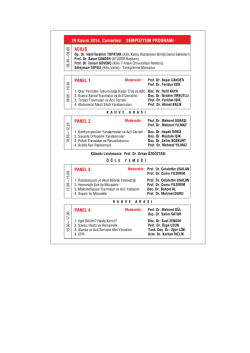 Bilimsel Program