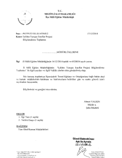 İl&ccedil;e Milli Eğitim M&uuml;d&uuml;rl&uuml;ğ&uuml; Yazısı - mersin