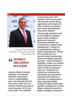 Dış Kaynak ile Sanallaştırma ve Bulut Gelişiyor