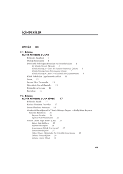 İ&Ccedil;İNDEKİLER