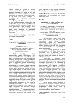 Biyog&uuml;venlik, Biyo&ccedil;eşitlilik, Etik ve MevzuattakiYeni Gelişmeler