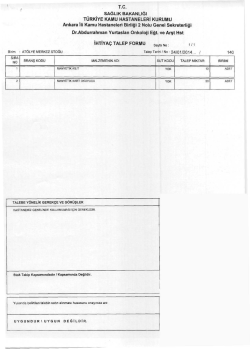 sAĞLiK BAKANLIĞI - Dr. Abdurrahman Yurtaslan Ankara Onkoloji