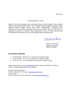 Başkent &Uuml;niversitesi-KGK-Bağımsız Denet&ccedil;ilik