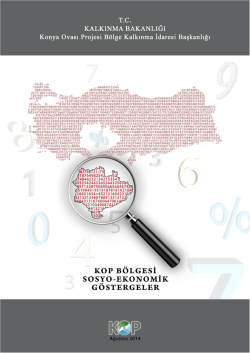KOP B&ouml;lgesi SOSYO - EKONOMİK G&ouml;stergeler Ağustos 2014 PDF