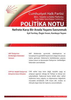 Nefrete Karşı Bir Arada Yaşamı Savunmak