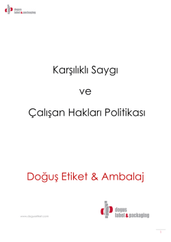 &Ccedil;alışan Hakları Politikamız